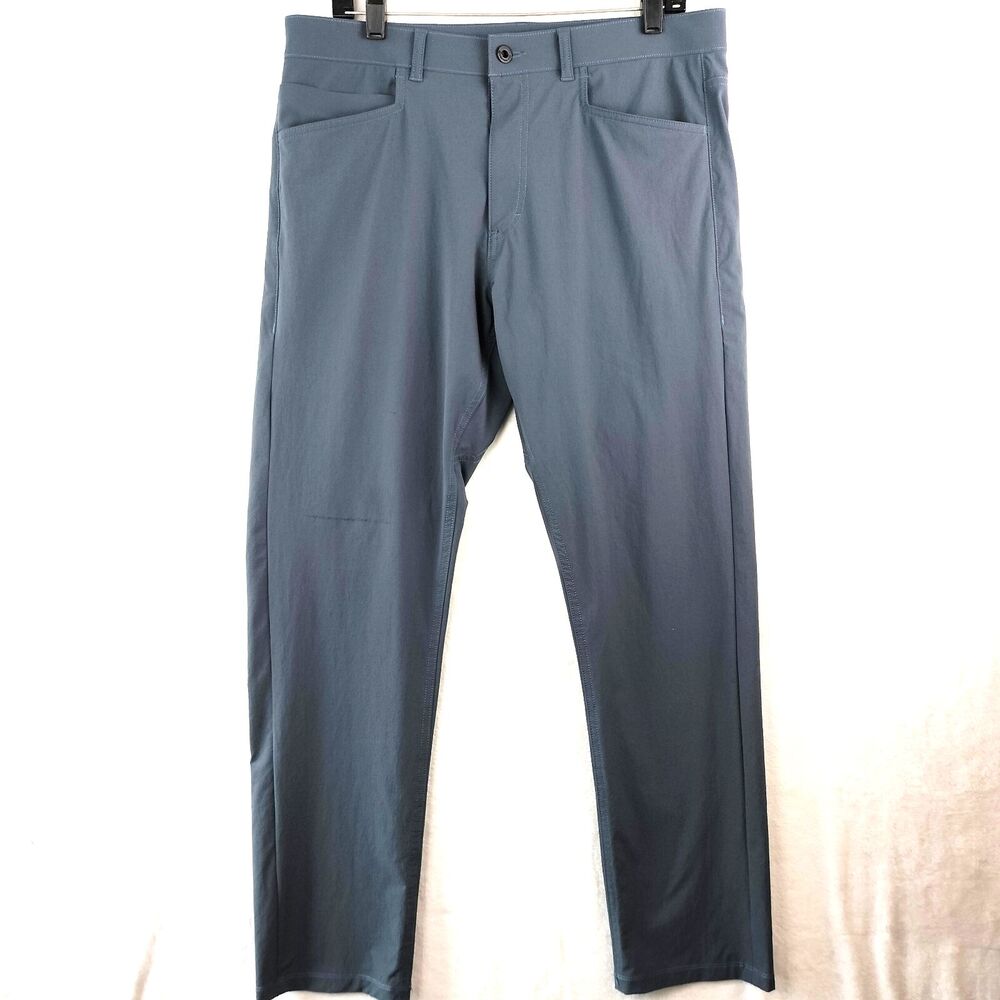 Western Rise Evolution Pants Mens 33x30 Gray Performance Stretch 5 Pocket Chinos